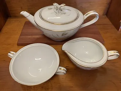 Vintage 22pc Noritake 5810 Laverne Teaset - Teapot Sugar Bowl Jug 6 X Trio’s • $49