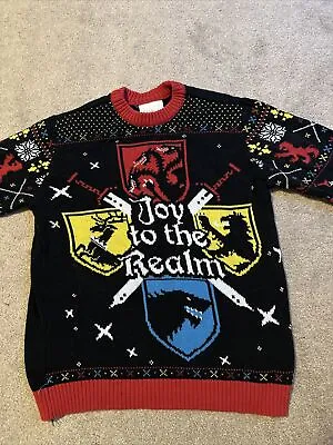 $20 • Buy Game Of Thrones  Joy To The Realm  Christmas Sweater Mens Size Medium M
