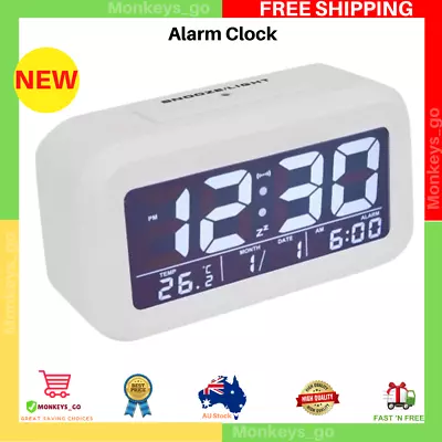 Alarm Clock Home Decor Bedroom Radio Portable Lights Time Digital Multi Function • $9.85