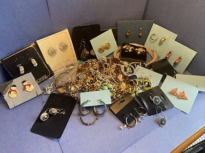 2 Lb. Lot Of Vintage Costume Jewelry Avon Liz Claiborne NO JUNK • $30