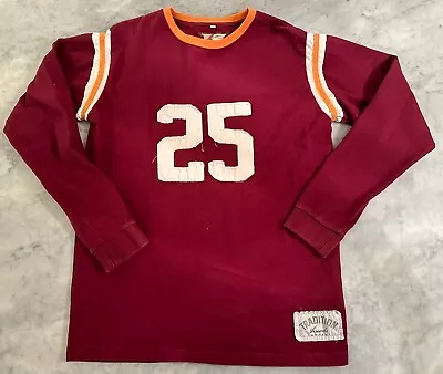 Virginia Tech Frank Beamer #25 Vintage Embroidered Rugby Traditions Threads Sz M • $25