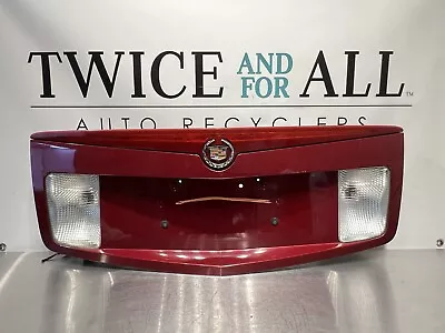 2003-2007 Cadillac CTS Trunk Lid Finish Panel Center Emblem Lights Red OEM • $159.99