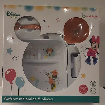 ‼️NEW‼️Baby Disney Minnie Mouse Children Dinner Plate Bowl Cup Cutlery  Gift SET • £11.95