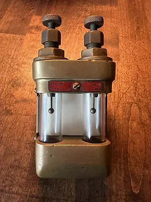 Antique Very Rare Locomotive Lukenheimer Brass Oiler Dual Feed Steam Engine • $399