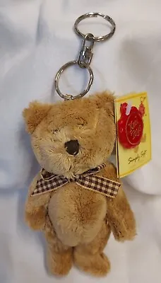 Keel Teddy Bear Soft Toy Keyring Keychain Plush Posable Joints With Tags 14cm • £9.50