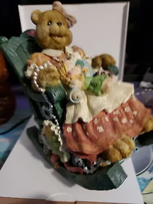 Mom Bear Rocking Chair Figurine Music Box Song ‘You Are The Sunshine Of My Life’ • $16