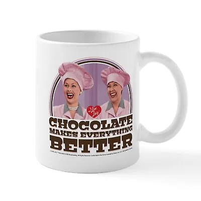 CafePress I Love Lucy: Chocolate Makes Everything Mug 11 Oz Mug (1910083304) • $17.99