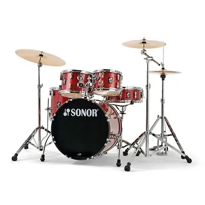 Sonor AQX Studio 5-piece Complete Drum Set Red Moon Sparkle • $1199.99