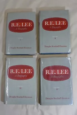 Douglas Southall Freeman R.E. LEE: A BIOGRAPHY Volume 1-4 (1964) HC/DJ • $69.99