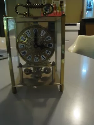 Vintage Kundo Kieninger Obergfell Anniversary Mechanical Carriage Clock Working • $59.99