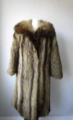 Women's Sz 8 Raccoon Fur Coat Jacket Women MINT Ladies • $225