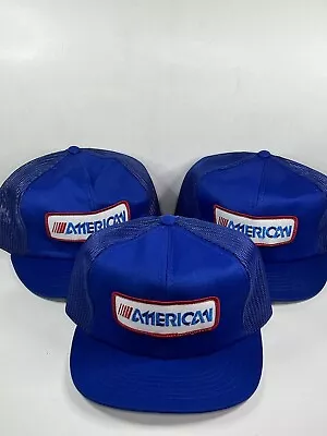 Vtg Lot Of 3 American Freight Co Trucking Hat Red White Blue Mesh Trucker Cap • $14.99