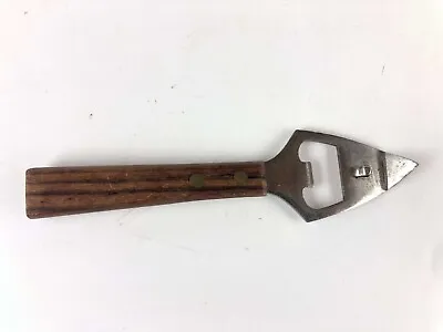 Vintage Metal Bottle Opener Japanese Stainless Steel Bottle Opener Wood Handle • $5.57