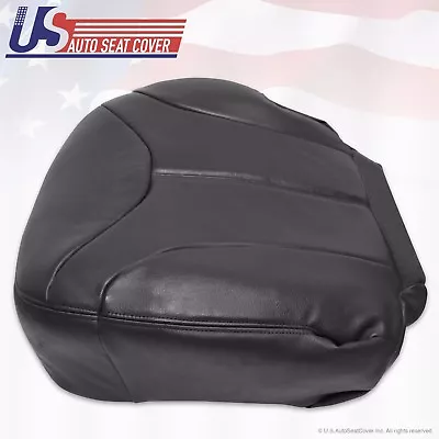 2001 2002 GMC Sierra 2500 2500HD Driver Side Bottom Leather Seat Cover Dark Gray • $92.16