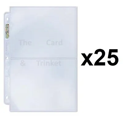 25x Ultra PRO 2-Pocket Binder Album Folder Postcard Print Pages Platinum 5  X 7  • $18.50