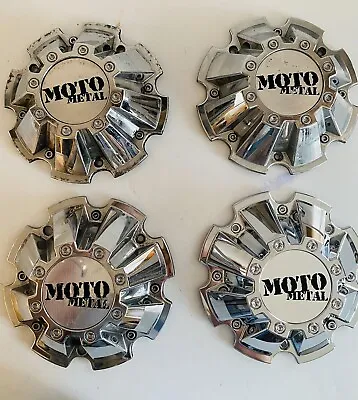 4 NEW Moto Metal Chrome Bolt On Wheel Center Caps W/ Screws 5/6/8Lug MO962 MO200 • $128