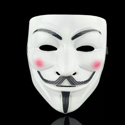 Anonymous Kids Adult Face Party Vendetta V For Game Master L Mask Hacker♢ • £3.47