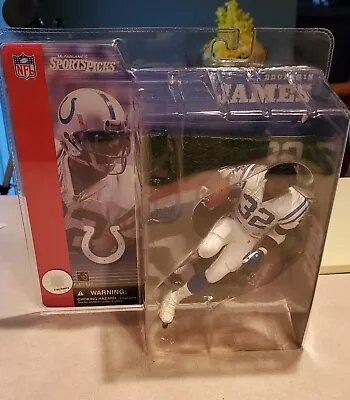 McFarlane NFL Edgerrin James No Helmet Colts Series 1 NOT YELLOWED Case Fresh • $282.93