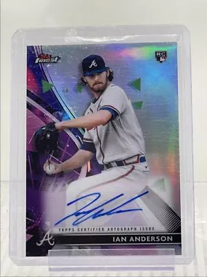 Ian Anderson 2021 Topps Finest Rookie Refractor Autograph Rc Auto Q1799 • $1