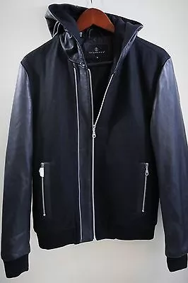 #221  7 Diamonds 'ACE' Wool Blend Hooded Bomber Jacket Size M $365 Retail • $199