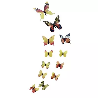 2 X 12pcs 3D Butterfly Removable Stickers Decals Wall Window • $3.80