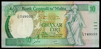 1994 ND Malta 10 Liri P#47a Galdes #21898z • $18.21