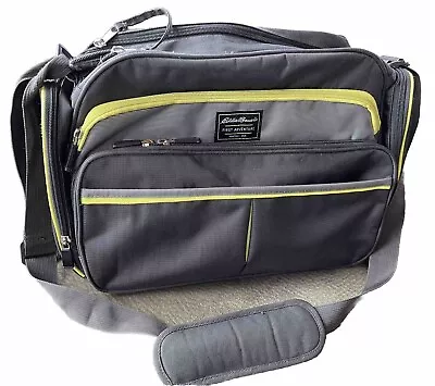 Eddie Bauer First Adventure Diaper Shoulder Bag Insulated Pockets Wipe Dispenser • $10