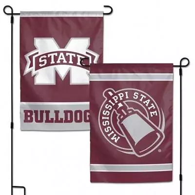 Mississippi State Bulldogs 2 Sided Garden Flag 12.5  X 18  [NEW] Yard Outdoor • $13.95