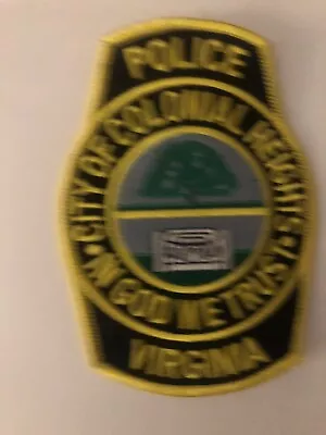 Virginia  Police -  Colonial Hts Police Department   VA  Police Patch • $1