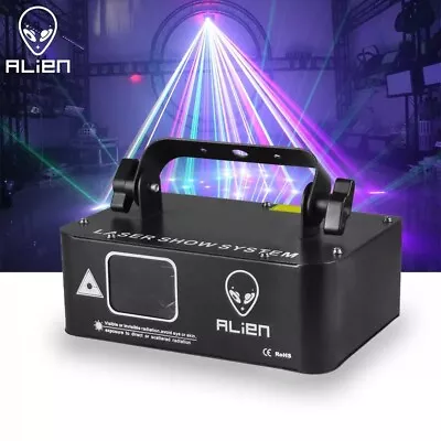 £125.99 • Buy ALIEN 500mw RGB XY Laser Beam Line Scanner -  DJ Disco Stage Lighting Effect 