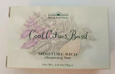 Bath & Body Works Cool Citrus Basil Moisture Rich Cleansing Bar  2.0 Oz. Vintage • $5