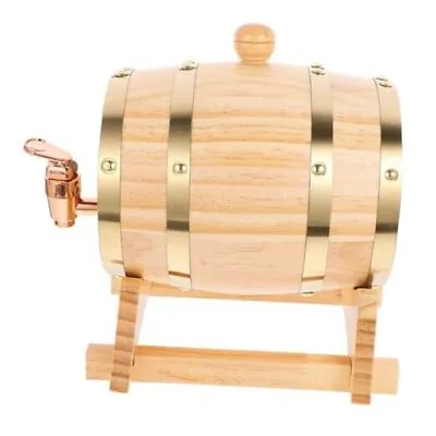  Whiskey Barrel Dispenser Oak Aging Barrels With Stand And Spigot Home Whiskey  • $29.35