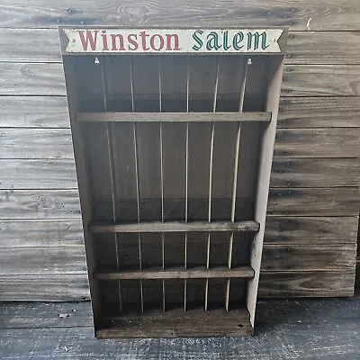 Vintage Metal Cigarette Display Case Winston Salem Sign Shelf • $132.30