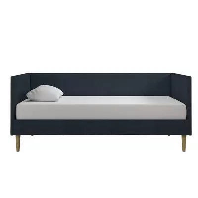 Modern Mid-Century Upholstered Daybed TWIN Size Sofa Day Bed In Navy Blue • $330.69