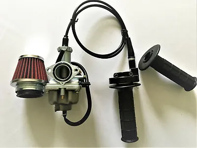$33.99 • Buy Carburetor & Throttle Cable Handle Grip Filter For Honda XR100 XR100R 1985-2002