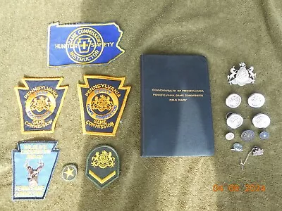 Lot Of Vintage Pa Game Commission Patches Pins Field Diary Pennsylvania Buttons • $50