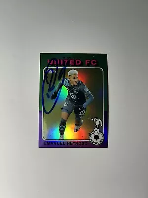 Emanuel Reynoso Signed Auto 2021 Topps MLS Chrome Minnesota Autographed Card • $10