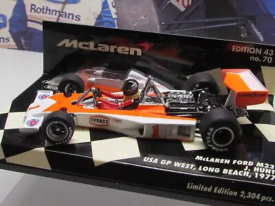 MINICHAMPS /F1 1977 - McLAREN M23 - JAMES HUNT - 1/43 SCALE MODEL CAR 530 774391 • $87.02
