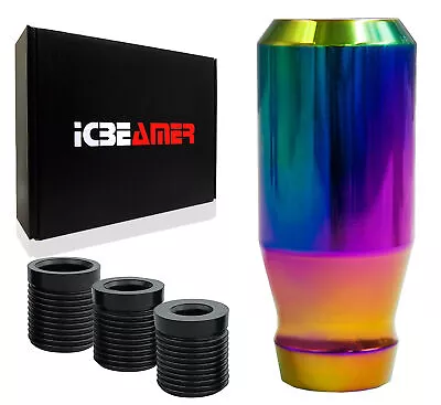 JDM Neo Chrome Short Bar MANUAL Stick Shifter Gear Drift Shape Shift Knob R382 • $9.89