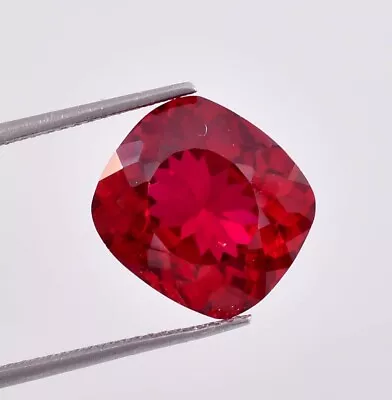 AAA 8.60 Ct Natural Blood Red Ruby Cushion Cut Loose Gemstone Certified 11x12 MM • $0.99