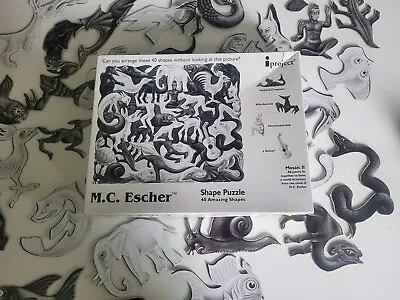 M.C. Escher Mosaic II 40 Amazing Shapes Puzzle Vintage 1999  Complete • $19.99