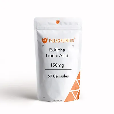 R-Alpha Lipoic Acid 150mg Capsules - Powerful Antioxidant R-ALA • £19.99