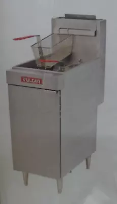 Vulcan Fryer LG300 Natural Gas Entry Level 35lb Floor Fryer - HAS SURFACE RUST!! • $949.99