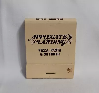 Vintage Applegate's Landing Restaurant Matchbook McPherson KS Advertising Full • $12.99