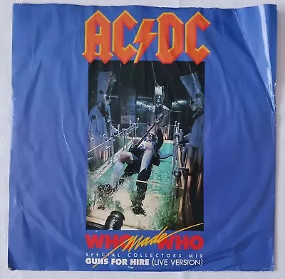 AC/DC ‎– Who Made Who (Special Collectors Mix) - OZ 1986 Albert 12  Single • $19.95