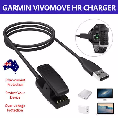 USB Charging CABLE Clip Charger Cord For Garmin Forerunner 235 735XT Vivomove HR • $8.97