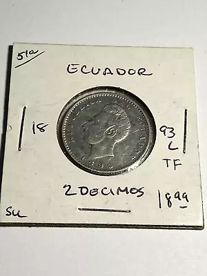 1893 L Ecuador 2 Decimos • $18.99