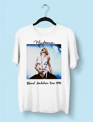 Rare Madonna Tour 1990 Short Sleeve Cotton Gift For Fan All Size Unisex T-Shirt • $16.99