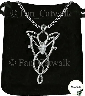 CELTIC EVENSTAR Necklace Pendant Hobbit LOTR Arwen ELVISH Lord Of The Rings  • £12.95