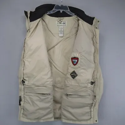 L.L. Bean Jacket Coat Mens Large Beige Parka Gore Waterproof Maine Wildlife Dept • $103.95